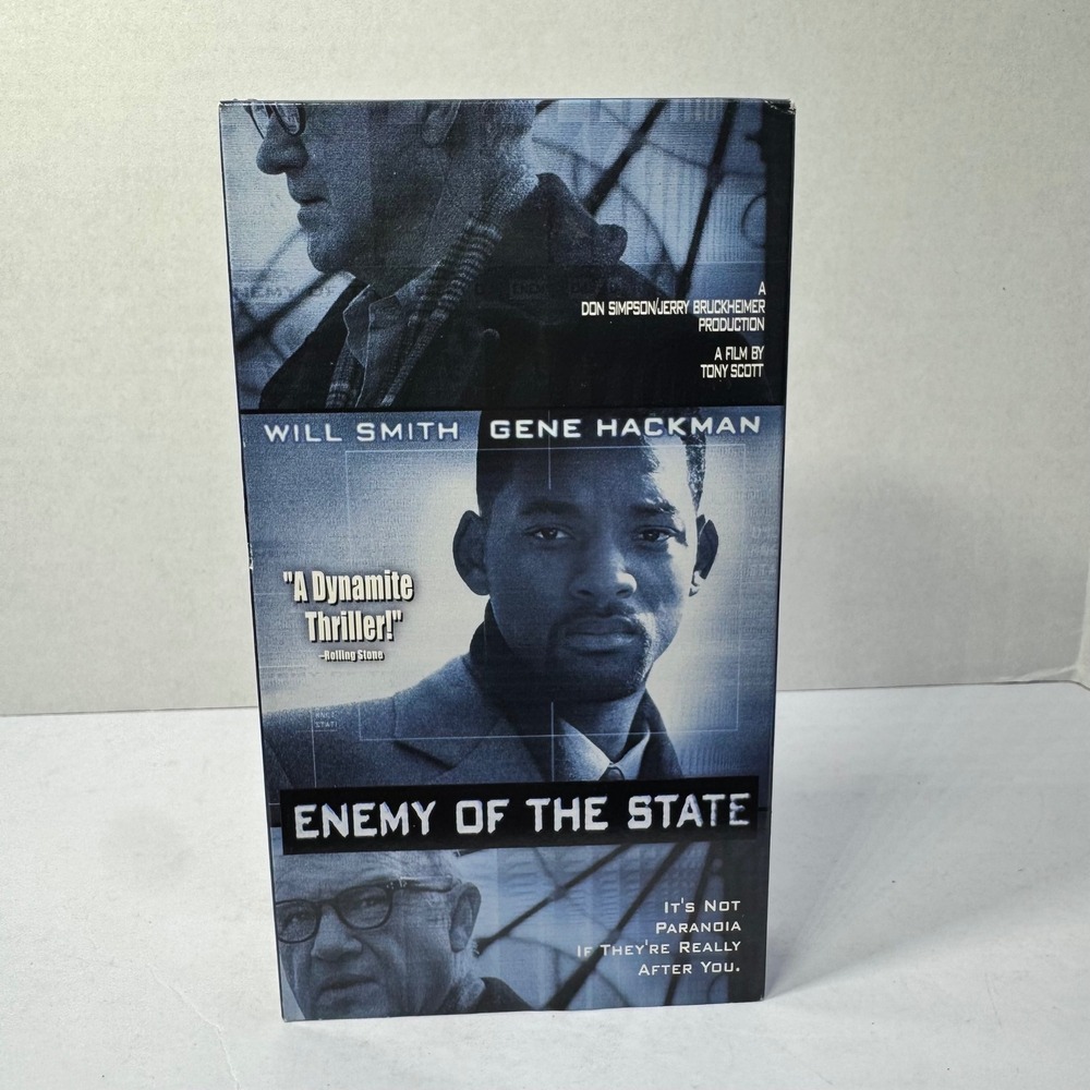 Enemy of the State VHS Will Smith Gene‎ Hackman 1998 Action Thriller Tony Scott